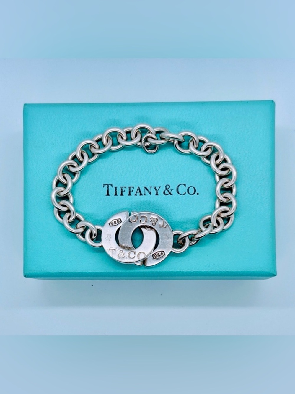 TIFFANY & CO 1837 INTERLOCKING CIRCLE CLASP BRACELET